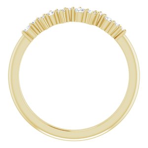 14K Yellow 1/8 CTW Diamond Stackable Ring - BN & CO JEWELRY