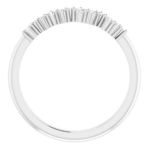 14K White 1/8 CTW Diamond Stackable Ring - BN & CO JEWELRY