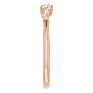 14K Rose 1/8 CTW Diamond Stackable Ring - BN & CO JEWELRY