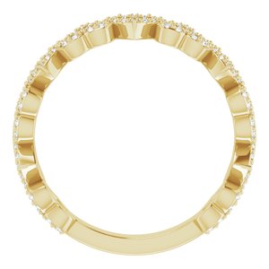 14K Yellow 1/3 CTW Diamond Stackable Heart Ring - BN & CO JEWELRY