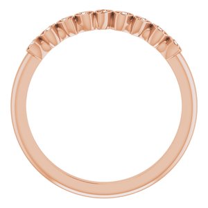 14K Rose .025 CTW Natural Diamond Anniversary Band - BN & CO JEWELRY