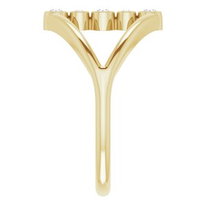 14K Yellow 1/8 CTW Diamond Geometric Ring - BN & CO JEWELRY