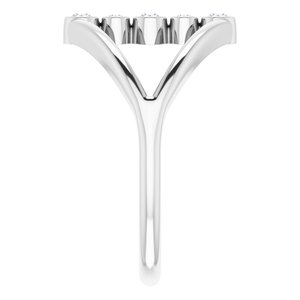 14K White 1/8 CTW Diamond Geometric Ring - BN & CO JEWELRY