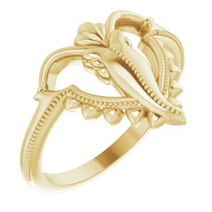 14K Yellow Ganesha Ring - BN & CO JEWELRY