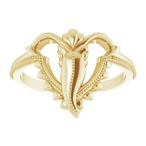 14K Yellow Ganesha Ring - BN & CO JEWELRY