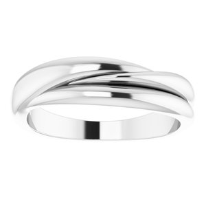 14K White 5.5 mm Freeform Ring - BN & CO JEWELRY