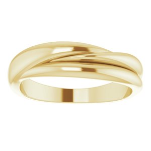 14K Yellow 5.5 mm Freeform Ring - BN & CO JEWELRY