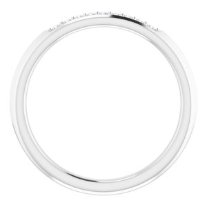 Platinum .06 CTW Natural Diamond Knife Edge Anniversary Band - BN & CO JEWELRY