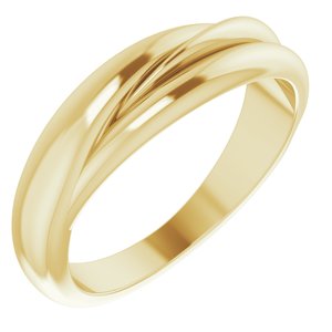 14K Yellow 5.5 mm Freeform Ring - BN & CO JEWELRY