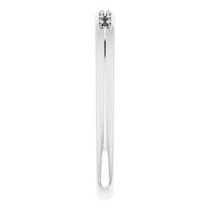 14K White Knife-Edge Anniversary Band - BN & CO JEWELRY