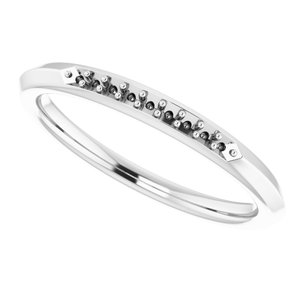 14K White Knife-Edge Anniversary Band - BN & CO JEWELRY