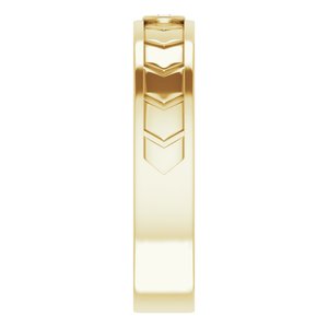 14K Yellow .06 CTW Natural Diamond Design Band - BN & CO JEWELRY