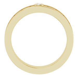 14K Yellow .06 CTW Natural Diamond Design Band - BN & CO JEWELRY
