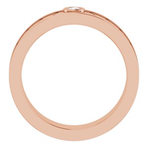 14K Rose 1/10 CTW Natural Diamond Design Band - BN & CO JEWELRY