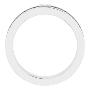 14K White 1/10 CTW Natural Diamond Design Band - BN & CO JEWELRY