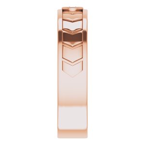 14K Rose 1/10 CTW Natural Diamond Design Band - BN & CO JEWELRY