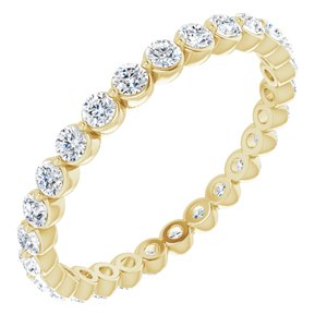 14K Yellow 3/4 CTW Natural Diamond Eternity Band Size 7 - BN & CO JEWELRY