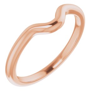 18K Rose Band for 8x6 mm Emerald Ring - BN & CO JEWELRY