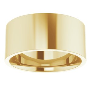 14K Yellow 9 mm Flat Comfort Fit Light Band Size 10 - BN & CO JEWELRY
