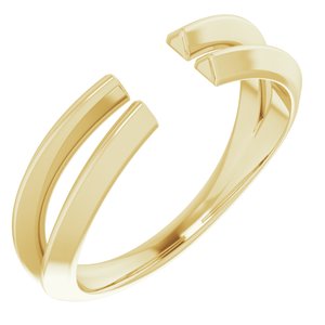 14K Yellow 4.2 mm span Knife-Edge Split-Shoulder Open Shank - BN & CO JEWELRY