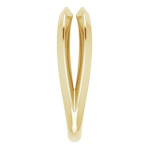 14K Yellow 4.2 mm span Knife-Edge Split-Shoulder Open Shank - BN & CO JEWELRY