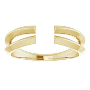 14K Yellow 4.2 mm span Knife-Edge Split-Shoulder Open Shank - BN & CO JEWELRY