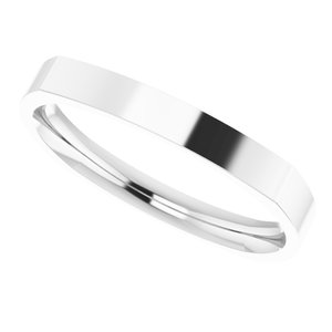 Platinum 8 mm Square Comfort Fit Band Size 12 - BN & CO JEWELRY