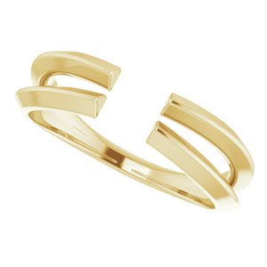 14K Yellow 4.2 mm span Knife-Edge Split-Shoulder Open Shank - BN & CO JEWELRY