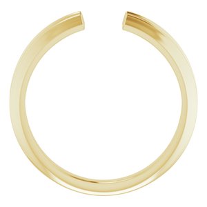 14K Yellow 4.2 mm span Knife-Edge Split-Shoulder Open Shank - BN & CO JEWELRY