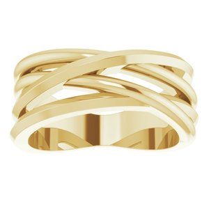 14K Yellow Negative Space Freeform Ring - BN & CO JEWELRY