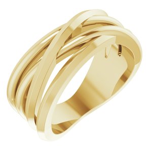 14K Yellow Negative Space Freeform Ring - BN & CO JEWELRY