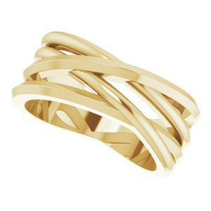 14K Yellow Negative Space Freeform Ring - BN & CO JEWELRY