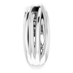 14K White Negative Space Freeform Ring - BN & CO JEWELRY
