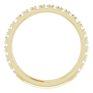 14K Yellow 5/8 CTW Natural Diamond French-Set Anniversary Band - BN & CO JEWELRY
