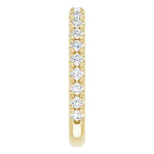 14K Yellow 5/8 CTW Natural Diamond French-Set Anniversary Band - BN & CO JEWELRY