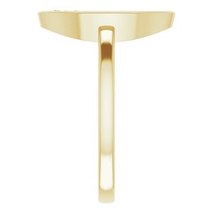 14K Yellow .01 CTW Diamond Open Circle Cluster Ring - BN & CO JEWELRY