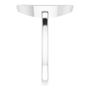 14K White .01 CTW Diamond Open Circle Cluster Ring - BN & CO JEWELRY