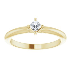 14K Yellow 1/6 CTW Diamond Solitaire Ring - BN & CO JEWELRY