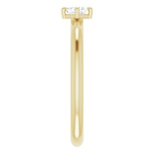 14K Yellow 1/6 CTW Diamond Solitaire Ring - BN & CO JEWELRY