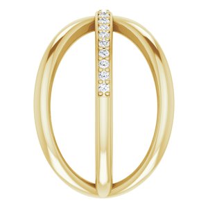 14K Yellow 1/6 CTW Diamond Criss-Cross Ring - BN & CO JEWELRY