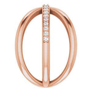 14K Rose 1/6 CTW Diamond Criss-Cross Ring - BN & CO JEWELRY