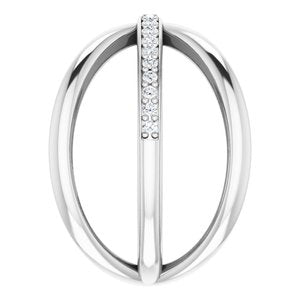 14K White 1/6 CTW Diamond Criss-Cross Ring - BN & CO JEWELRY
