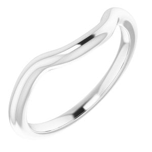 14K White Band for 8 mm Asscher Ring - BN & CO JEWELRY