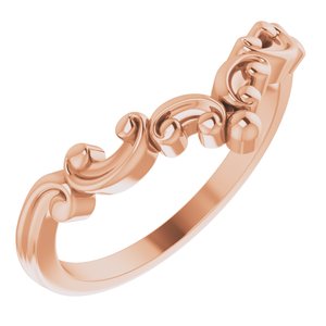 14K Rose Contour Band - BN & CO JEWELRY
