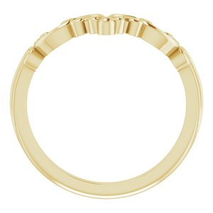 14K Yellow Contour Band - BN & CO JEWELRY