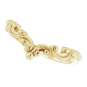14K Yellow Contour Band - BN & CO JEWELRY