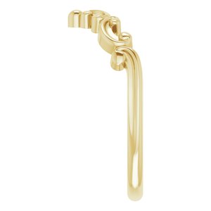 14K Yellow Contour Band - BN & CO JEWELRY