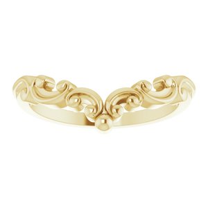 14K Yellow Contour Band - BN & CO JEWELRY