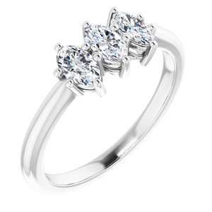 14K White 3/4 CTW Lab-Grown Diamond Anniversary Band - BN & CO JEWELRY