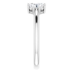 14K White 3/4 CTW Lab-Grown Diamond Anniversary Band - BN & CO JEWELRY